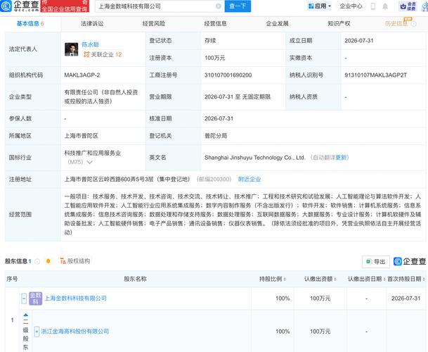 金海高科成立新公司含AI软件开发业务，人工智能基础软件开发迈向新阶段